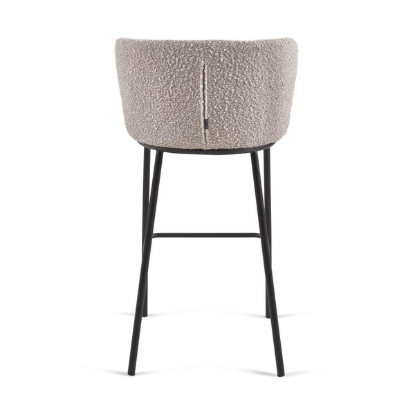 Svijetlo siva barska stolica (visine sjedala 75 cm) Ciselia – Kave Home-image-4