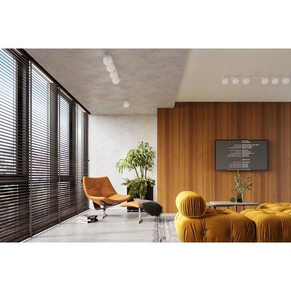 Bijela stropna svjetiljka sa staklenim sjenilom ø 12 cm Umerta – Sollux-image-4