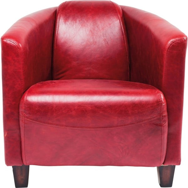 Crvena fotelja Kare Design Cigar Lounge