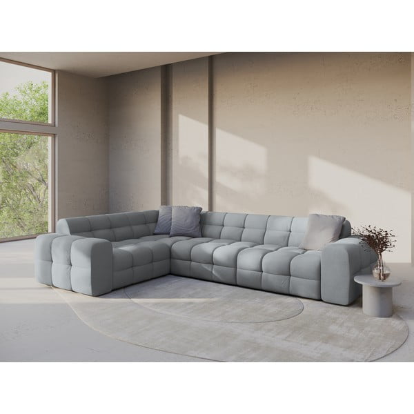 Siva kutna garnitura (s lijevim kutom/u obliku slova L) Kendal – Micadoni -image-1