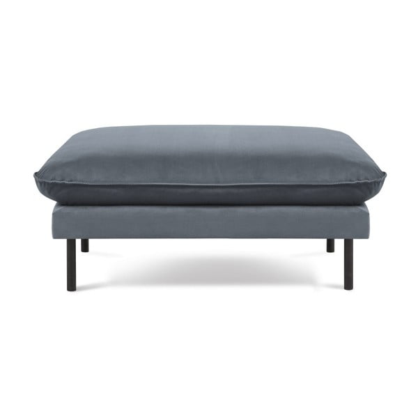 Sivi baršunasti tabure Cosmopolitan Design Vienna, 100 x 80 cm-image-2