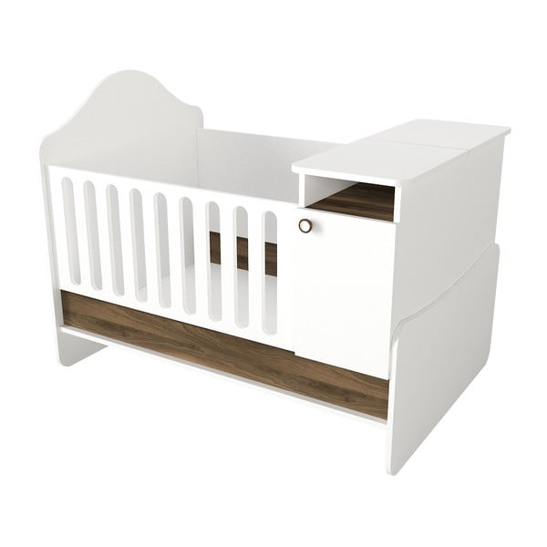 Bijeli/u prirodnoj boji dječji krevet s prostorom za odlaganje 80x100 cm Lora – Kalune Design