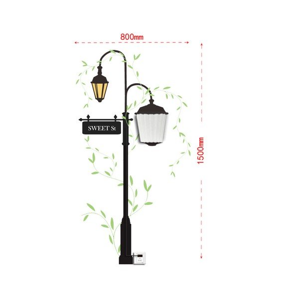 Zidna lampa s naljepnicom Ulica Mauro Ferretti-image-1