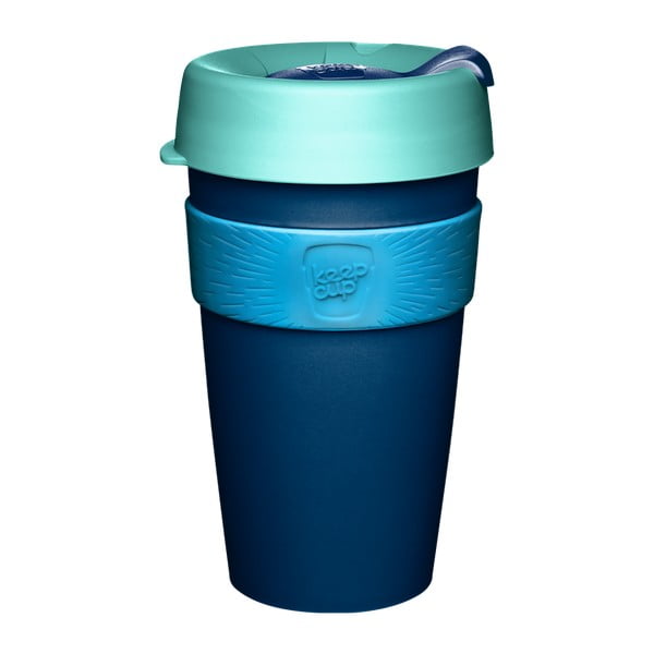 Plava putna šalica s poklopcem KeepCup Australis, 454 ml
