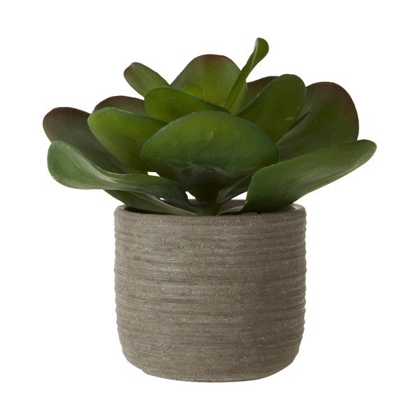 Umjetni lotos cvijet u sivoj posudi Pots Premier Housewares Fiori-image-1