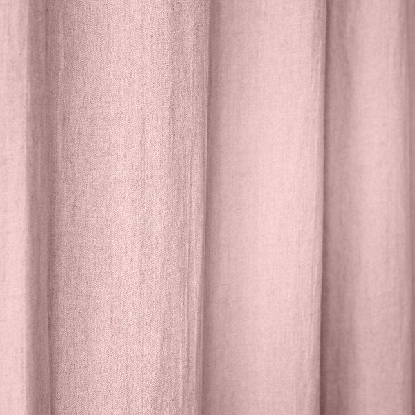 Svijetloružičasta lanena zavjesa s petljama Linen Tales Night Time, 250 x 140 cm-image-1