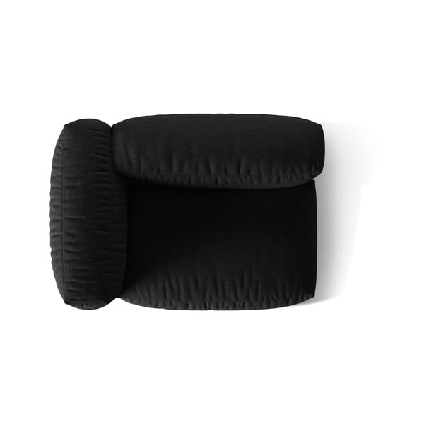 Crna modularna sjedeća garnitura (s lijevim kutom) Martina – Micadoni Home-image-4