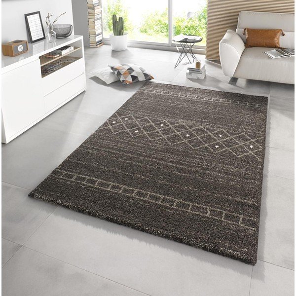 Smeđi tepih Mint Rugs Stripes, 80 x 150 cm-image-1