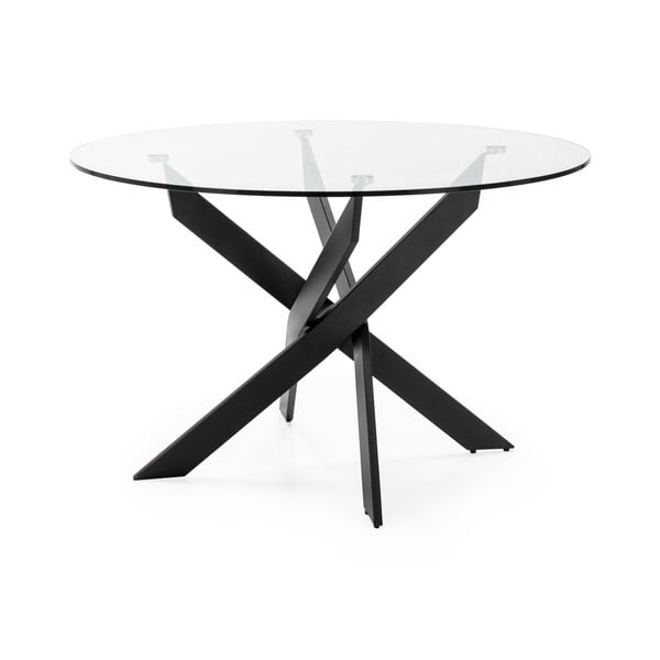 Okrugao blagovaonski stol sa staklenom pločom stola 120x120 cm Ruth – Marckeric-image-2