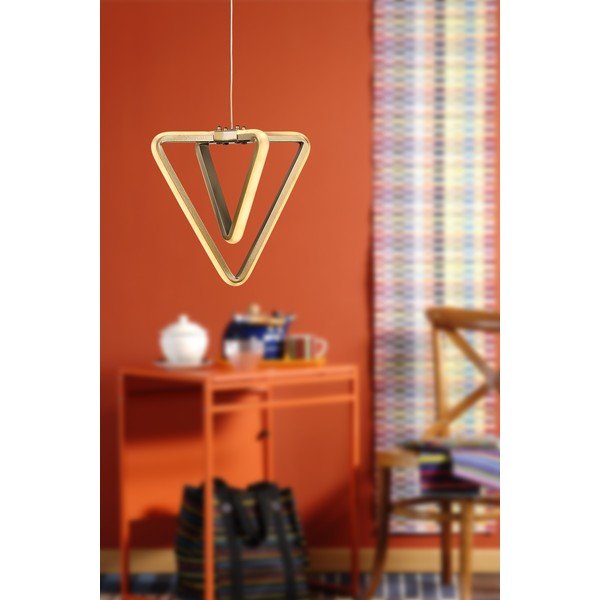 Metalna LED viseća svjetiljka u brončanoj boji ø 20 cm Baris – Squid Lighting-image-1