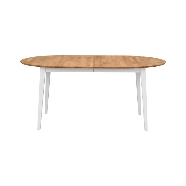 Ovalni blagovaonski stol od hrastovine s bijelim nogama Rowico Mimi, 170 x 105 cm-image-1
