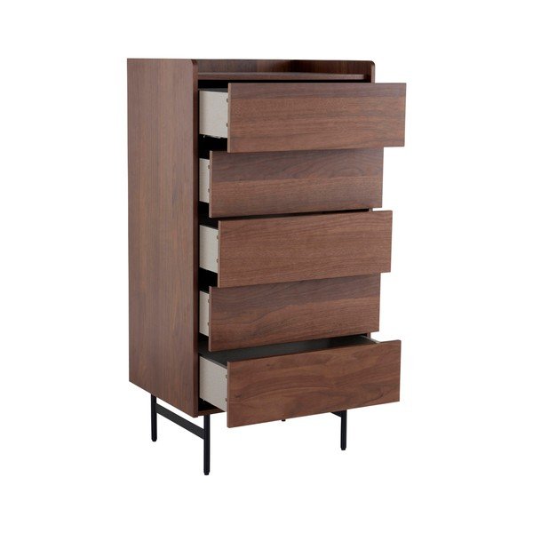 Komoda u dekoru oraha u tamnoj prirodnoj boji 60x118,5x45 cm Örgryte – Jotex-image-3