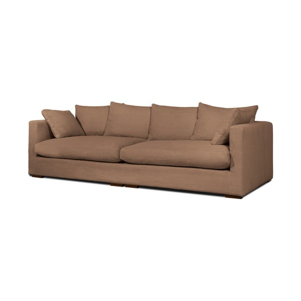 Svjetlo smeđa sofa od samta 266 cm Comfy – Scandic-image-2