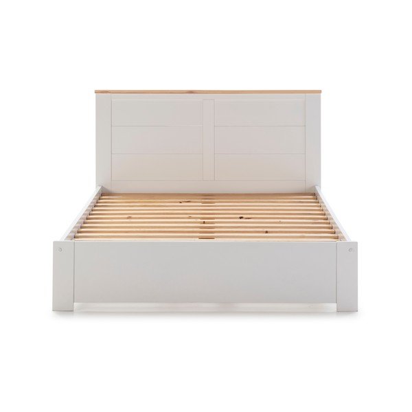 Bijeli bračni krevet 140x190 cm Akira – Marckeric-image-2