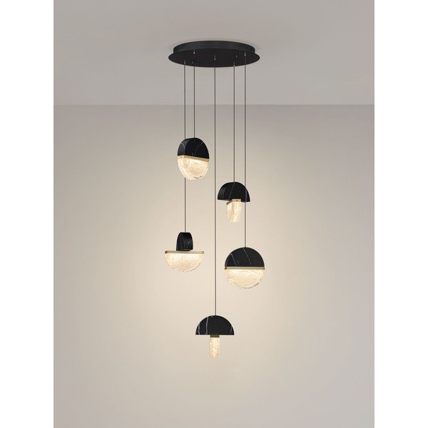 Crna metalna LED viseća svjetiljka s mogućnosti zatamnjivanja ø 46 cm Dorin – Nova Luce-image-4