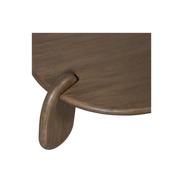 Smeđi okrugao stolić za kavu s pločom stola u dekoru oraha ø 100 cm Imbue – BePureHome-image-2