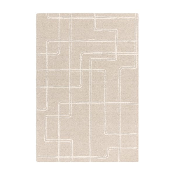 Bež ručno rađen vuneni tepih 120x170 cm Ada – Asiatic Carpets