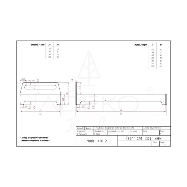 Dječji krevet 90x190 cm Kiki 2 - Adeko-image-3