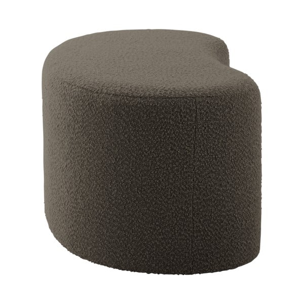 Sivi/smeđi tabure od bouclé tkanine Ada – Leitmotiv-image-3