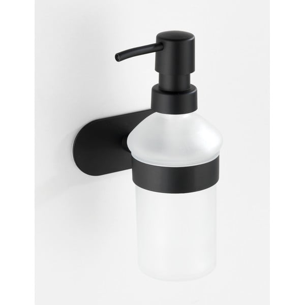Zidni dozator za sapun s mat crnim držačem od nehrđajućeg čelika Wenko Orea Turbo-Loc®-image-1
