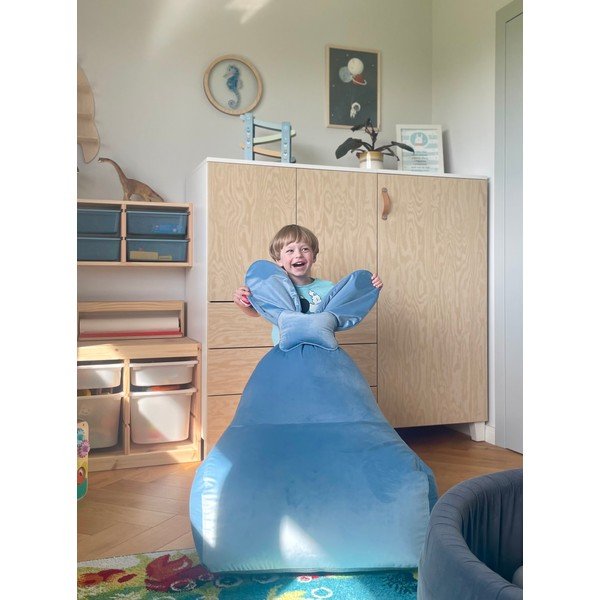 Plava dječja vreća za sjedenje Funny Bunny – The Brooklyn Kids-image-4