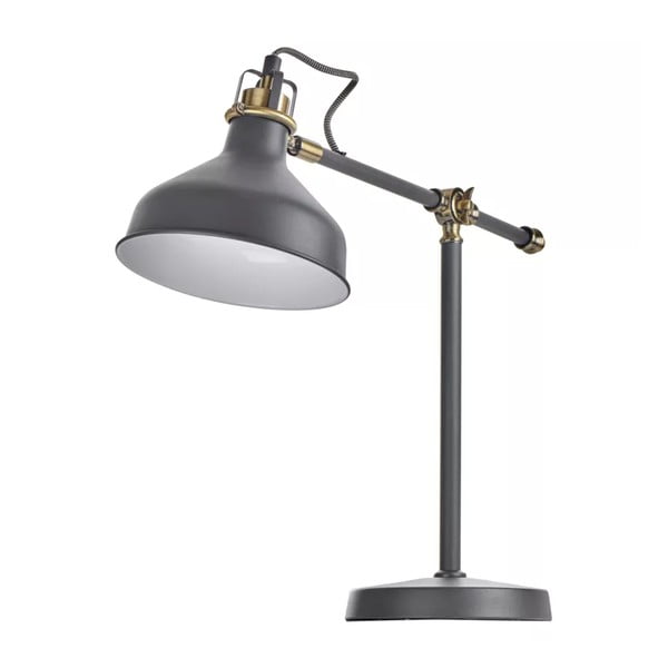Siva stolna lampa (visina 56 cm) Harry – EMOS