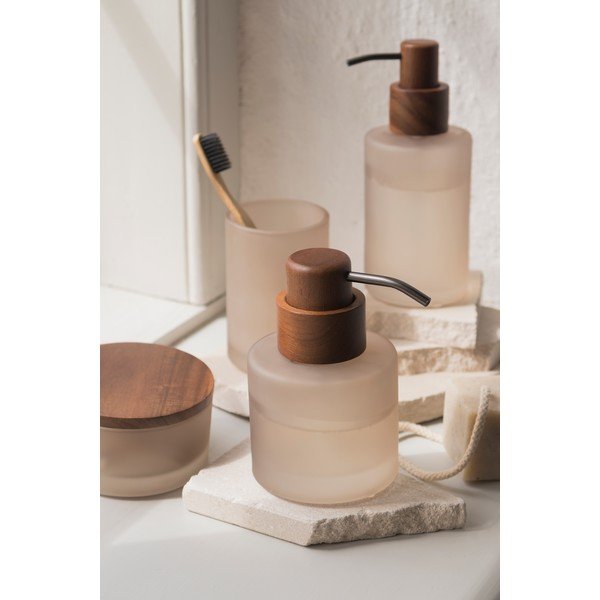Bež stakleni dozator sapuna 310 ml Modest – Mette Ditmer Denmark-image-2