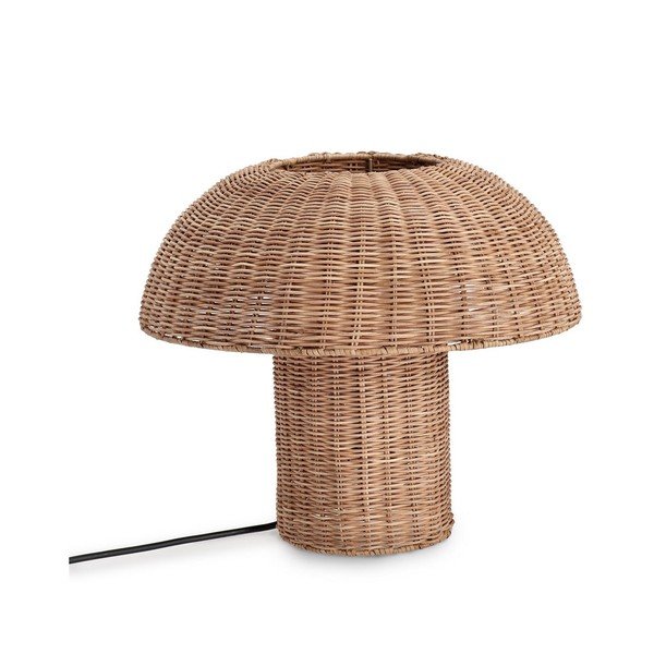 LED stolna lampa od ratana u prirodnoj boji sa sjenilom od ratana (visina 40 cm) Irele – Bizzotto