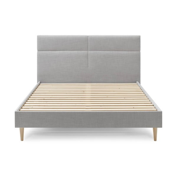 Sivi bračni krevet Bobochic Paris Elyna Light, 180 x 200 cm-image-1