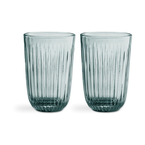 Set od 2 zelene staklene čaše Kähler Design Hammershoi, 330 ml