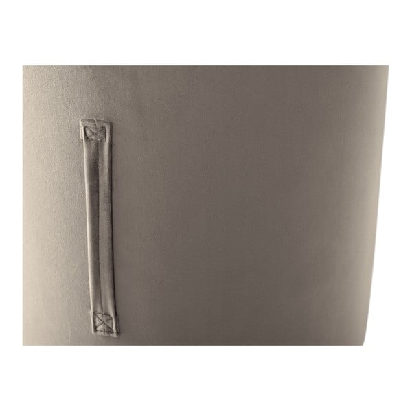 Bež tabure Mazzini Sofas Fiore, ⌀ 40 cm-image-3