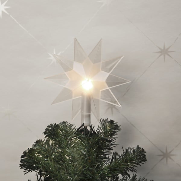 Svjetleća zvijezda za božićno drvce Top Star Clear - Star Trading