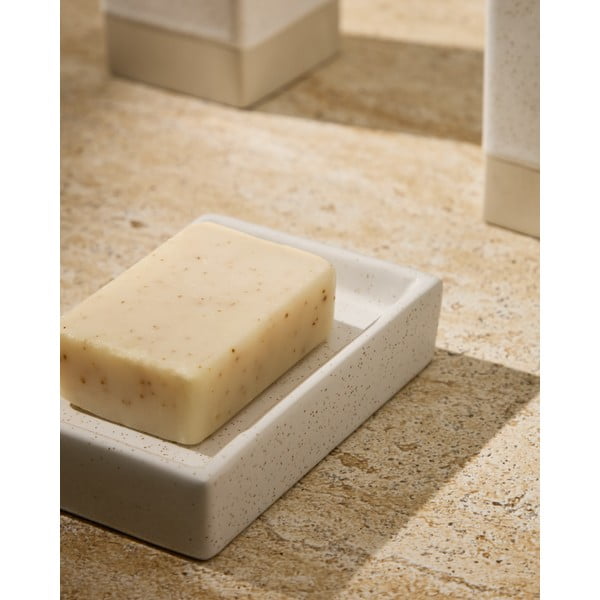 Krem keramička posuda za sapun Careli – Kave Home-image-1