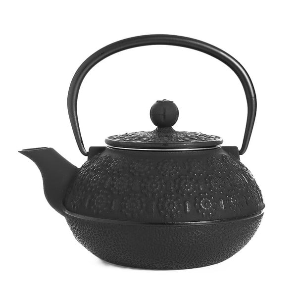 Crni čajnik od lijevanog željeza Bambum Taşev Linden, 800 ml