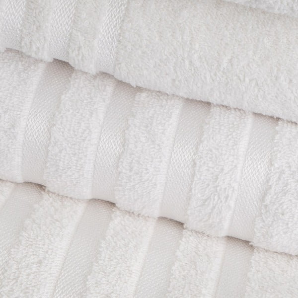 Bijeli pamučan ručnik od frotira 30x50 cm Simple – Casa Selección-image-1