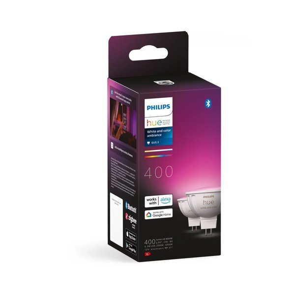 Pametne žarulje u setu 2 kom GU 5,3, 6 W White and color ambiance – Philips Hue-image-2