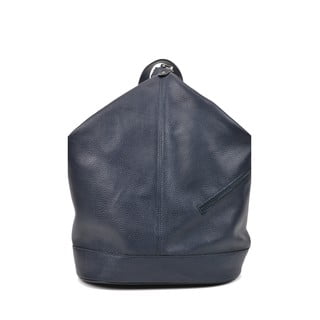 Tamnoplavi kožni ruksak Carla Ferreri Chic
