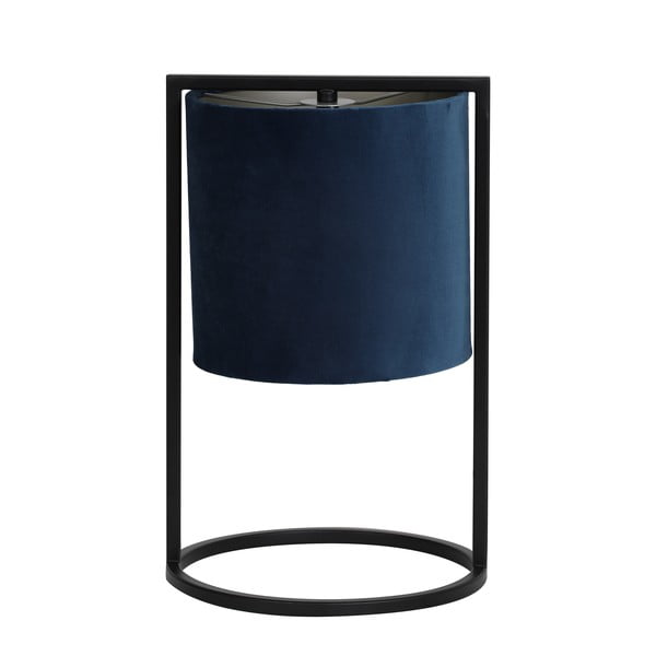Crno-tamno plava stolna lampa (visina 35 cm) Santos - Light & Living