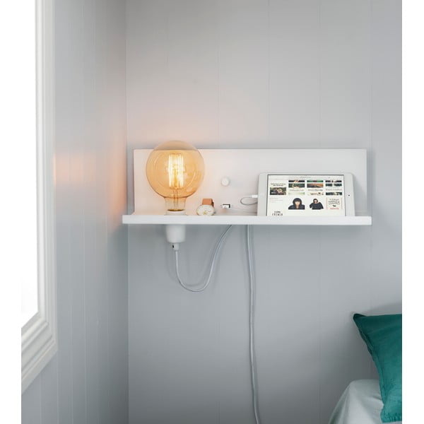 Bijela zidna svjetiljka s USB priključkom za punjenje Markslöjd Multi-image-1