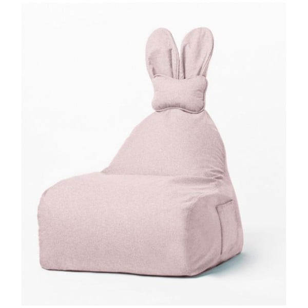 Svijetlo ružičasta dječja vreća za sjedenje Funny Bunny – The Brooklyn Kids