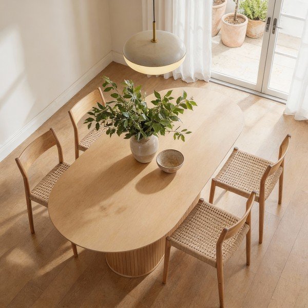 Blagovaonski stol s pločom stola u dekoru hrasta 95x180 cm Nola – Unique Furniture-image-3