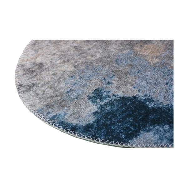Plavo-sivi perivi okrugli tepih ø 80 cm – Vitaus-image-2