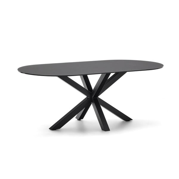 Blagovaonski stol sa staklenom pločom stola 100x200 cm Argo – Kave Home