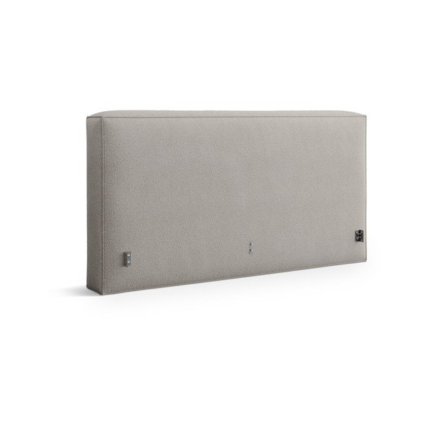 Svijetlo sivo podstavljeno uzglavlje 249x100 cm Olivia – Micadoni 