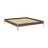 Smeđi bračni krevet od masivnog bora s podnicom 180x200 cm Core – Karup Design