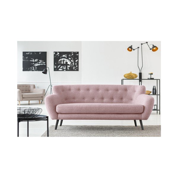 Svijetloružičasti kauč Cosmopolitan design Hampstead, 192 cm-image-4