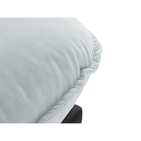 Svijetlo siva baršunasti ležaljka (s desnim kutom) Auguste – Interieurs 86-image-1