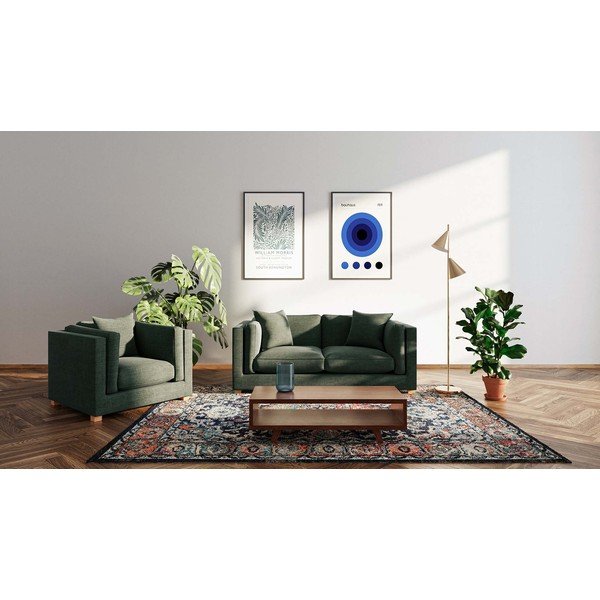 Zelena sofa 195 cm Pomo – Ame Yens-image-1