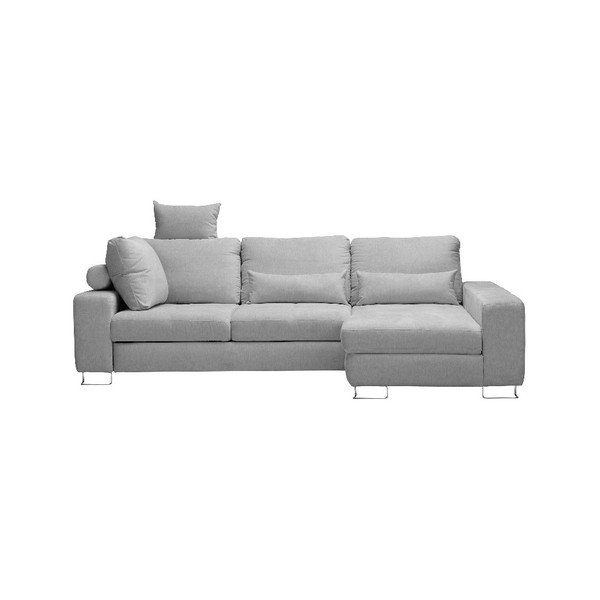 Svijetlo sivi kutni kauč na razvlačenje Windsor &amp; Co Sofas Alpha, desni kut
