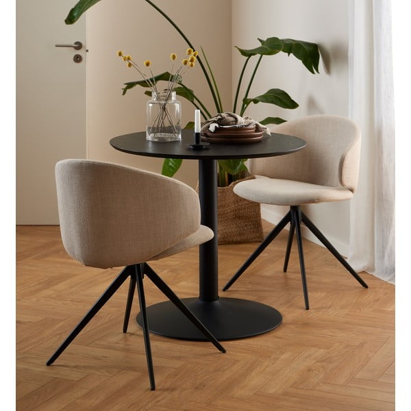 Bež podstavljena blagovaonska stolica s naslonima za ruke Ella – Actona-image-1